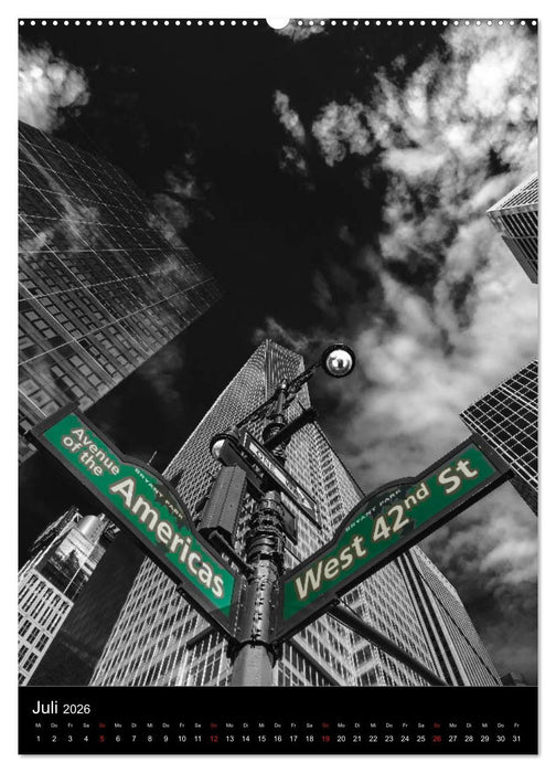 New York City - Color Glow Edition (CALVENDO Premium Wandkalender 2026)