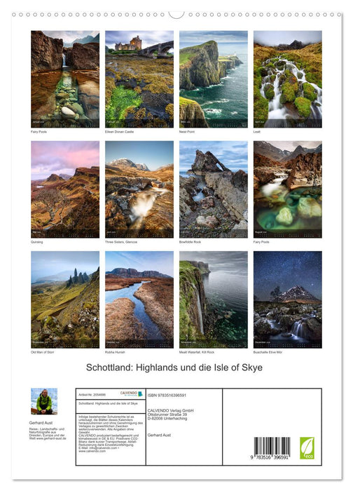 Schottland: Highlands und die Isle of Skye (CALVENDO Premium Wandkalender 2026)