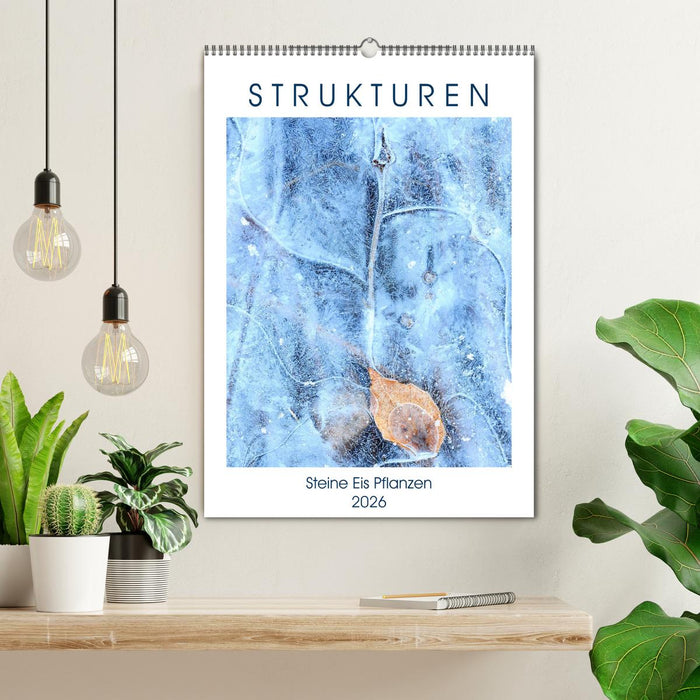 Strukturen - Steine, Eis, Pflanzen (CALVENDO Wandkalender 2026)