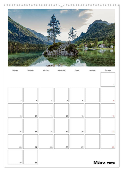Bayerische Bergwelten (CALVENDO Premium Wandkalender 2026)
