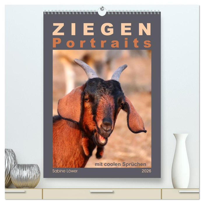 Ziegenportraits (CALVENDO Premium Wandkalender 2026)