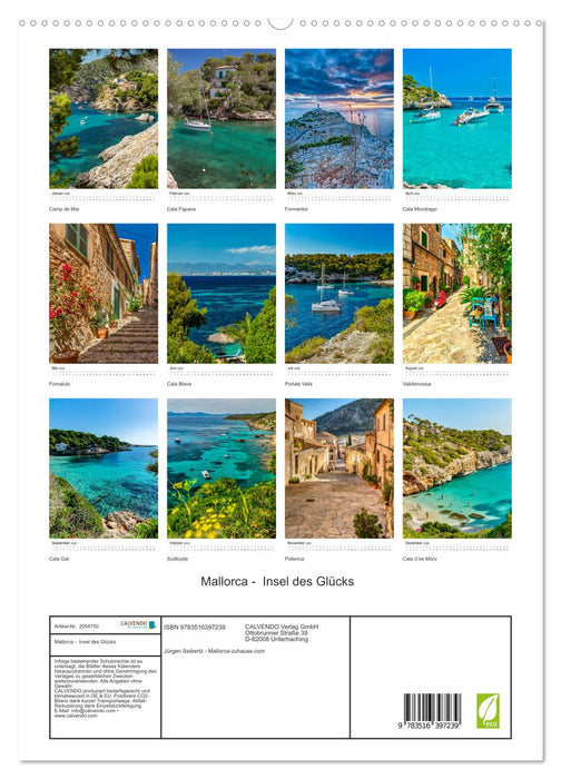 Mallorca - Insel des Glücks (CALVENDO Premium Wandkalender 2026)