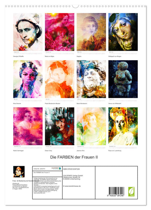 Die FARBEN der Frauen II (CALVENDO Premium Wandkalender 2026)