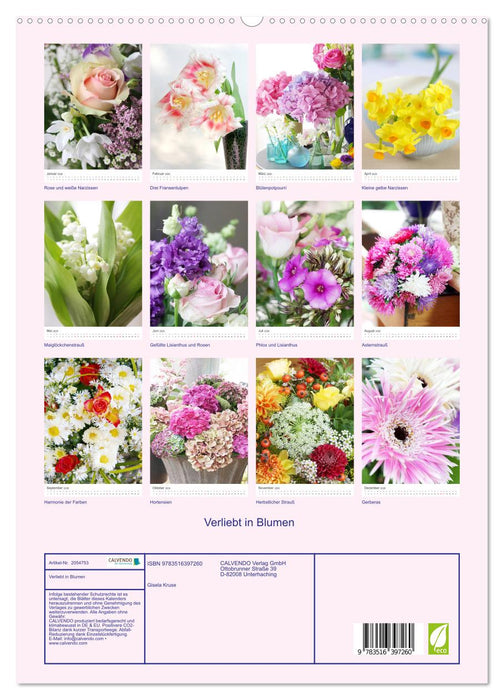 Verliebt in Blumen (CALVENDO Premium Wandkalender 2026)