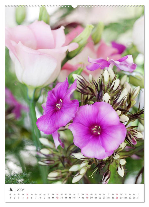 Verliebt in Blumen (CALVENDO Premium Wandkalender 2026)
