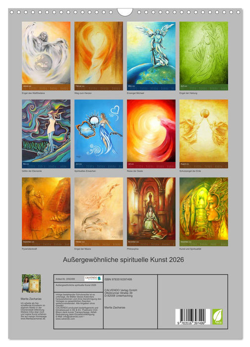Außergewöhnliche spirituelle Kunst 2026 (CALVENDO Wandkalender 2026)