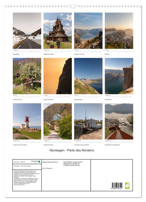 Norwegen - Perle des Nordens (CALVENDO Wandkalender 2026)