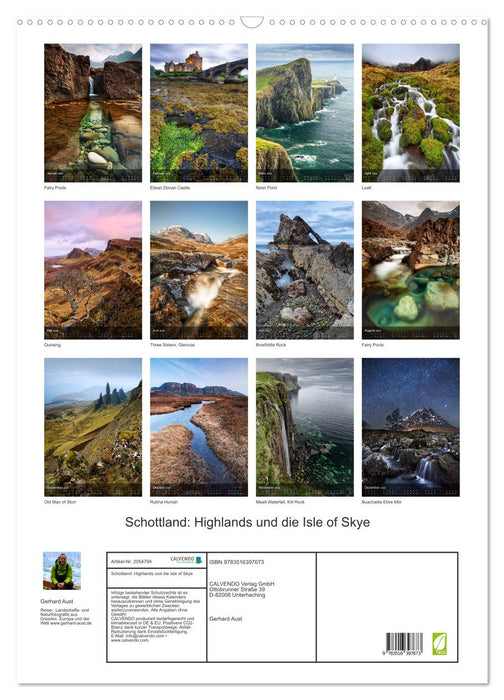 Schottland: Highlands und die Isle of Skye (CALVENDO Wandkalender 2026)