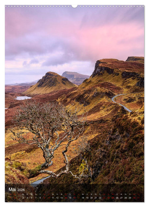 Schottland: Highlands und die Isle of Skye (CALVENDO Wandkalender 2026)