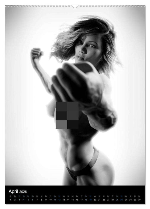 Kraft-Akt - Fitnessgirls in erotischen Abbildungen (CALVENDO Premium Wandkalender 2026)