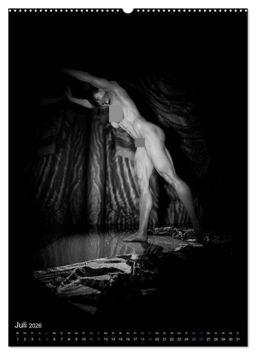 Kraft-Akt - Fitnessgirls in erotischen Abbildungen (CALVENDO Premium Wandkalender 2026)