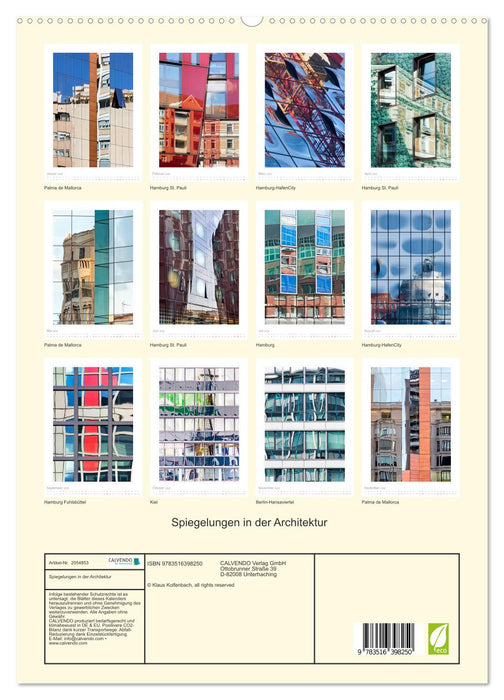 Spiegelungen in der Architektur (CALVENDO Premium Wandkalender 2026)