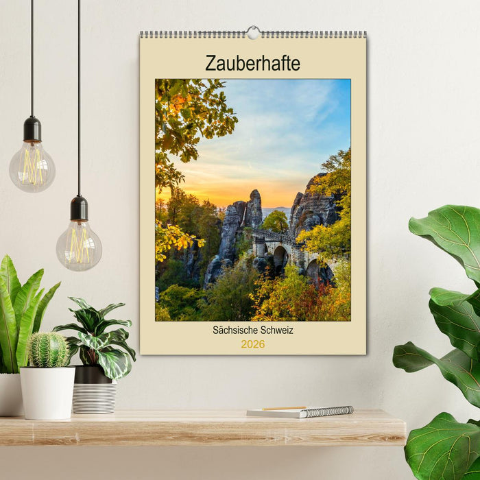 Zauberhafte Sächsische Schweiz (CALVENDO Wandkalender 2026)