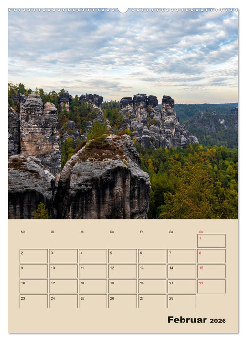 Zauberhafte Sächsische Schweiz (CALVENDO Wandkalender 2026)