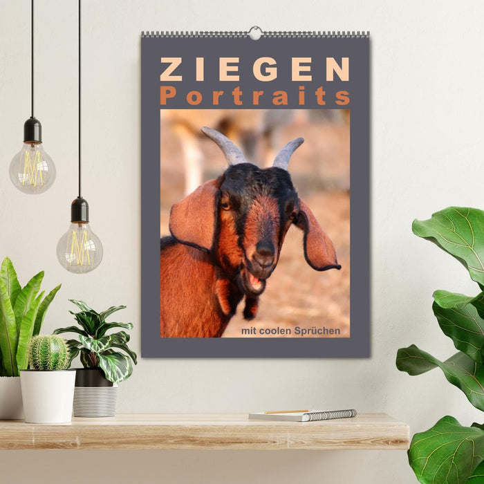Ziegenportraits (CALVENDO Wandkalender 2026)