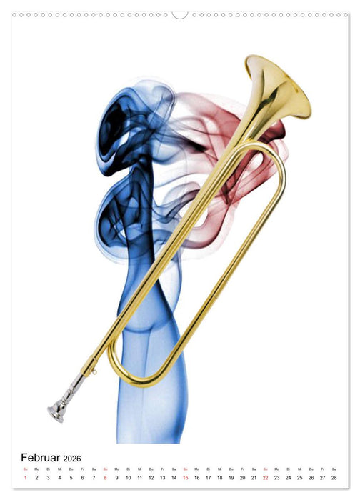 Musik Blasinstrumente (CALVENDO Premium Wandkalender 2026)