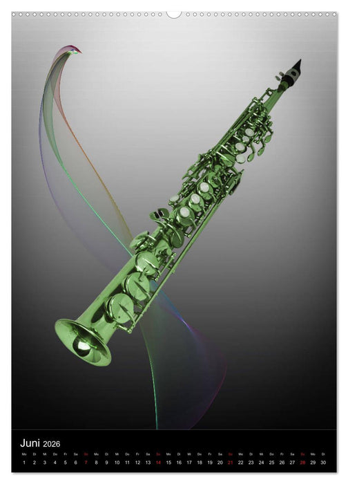 Musik Blasinstrumente (CALVENDO Premium Wandkalender 2026)