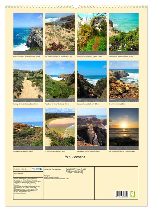 Rota Vicentina (CALVENDO Wandkalender 2026)