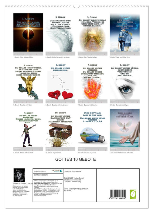 GOTTES 10 GEBOTE (CALVENDO Premium Wandkalender 2026)