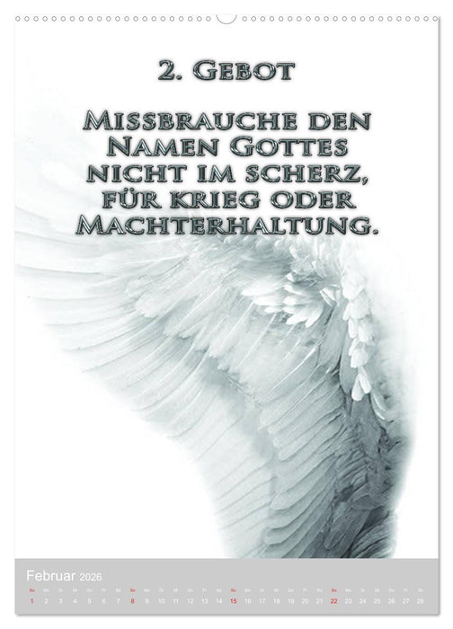 GOTTES 10 GEBOTE (CALVENDO Premium Wandkalender 2026)