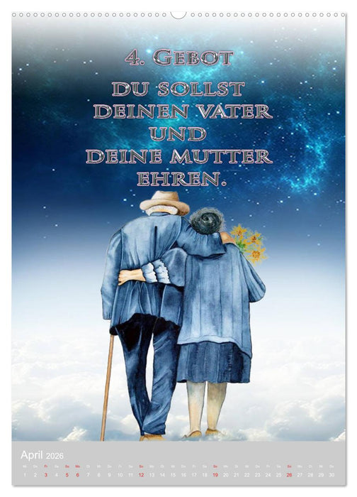 GOTTES 10 GEBOTE (CALVENDO Premium Wandkalender 2026)