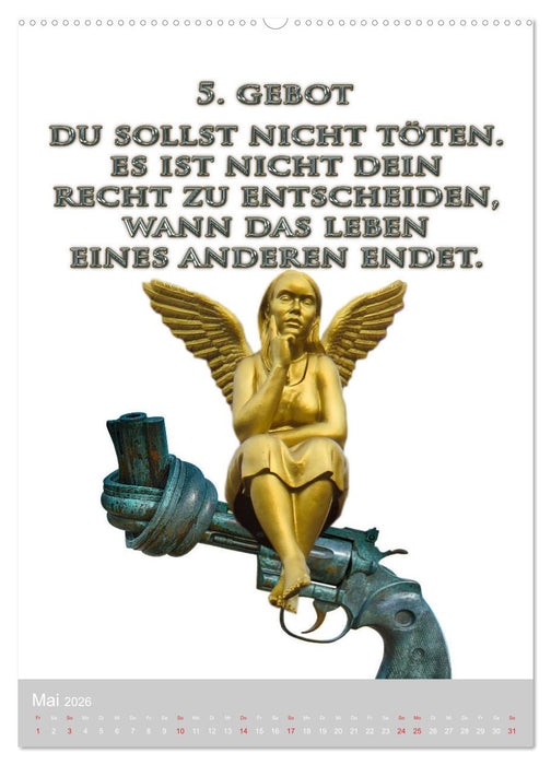 GOTTES 10 GEBOTE (CALVENDO Premium Wandkalender 2026)