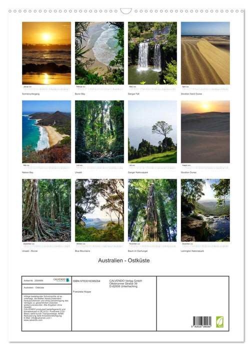 Australien - Ostküste (CALVENDO Wandkalender 2026)