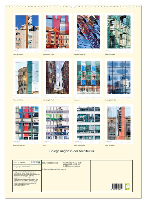 Spiegelungen in der Architektur (CALVENDO Wandkalender 2026)