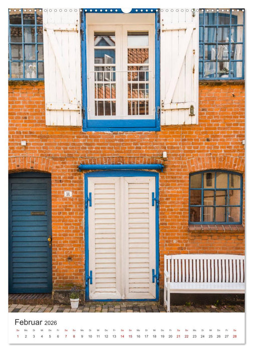 Husumer Ansichten, malerische Hafenstadt an der Nordsee (CALVENDO Wandkalender 2026)