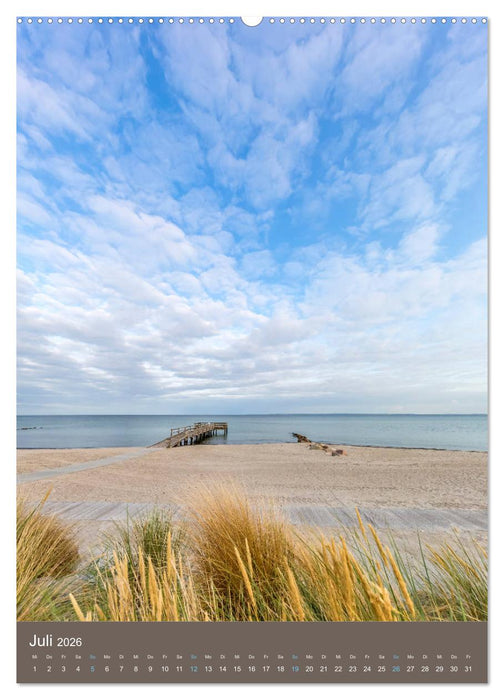LÜBECKER BUCHT Historische Orte und Strandidylle (CALVENDO Premium Wandkalender 2026)