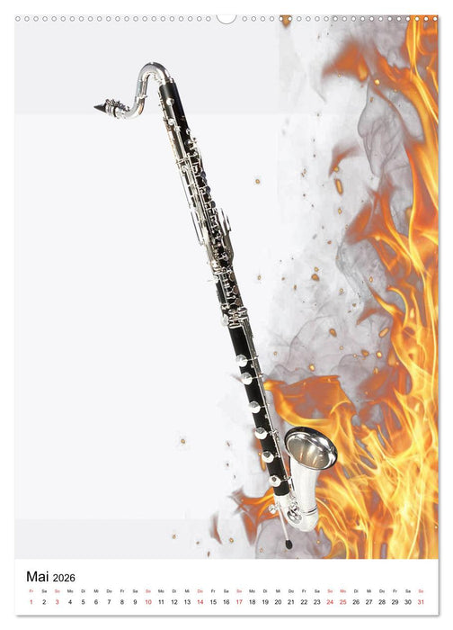 Musik Blasinstrumente (CALVENDO Wandkalender 2026)