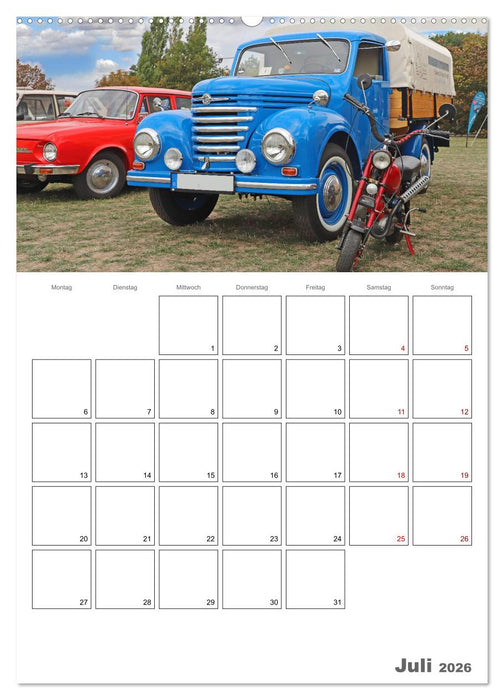 Ost-Oldtimer in Magdeburg (CALVENDO Premium Wandkalender 2026)