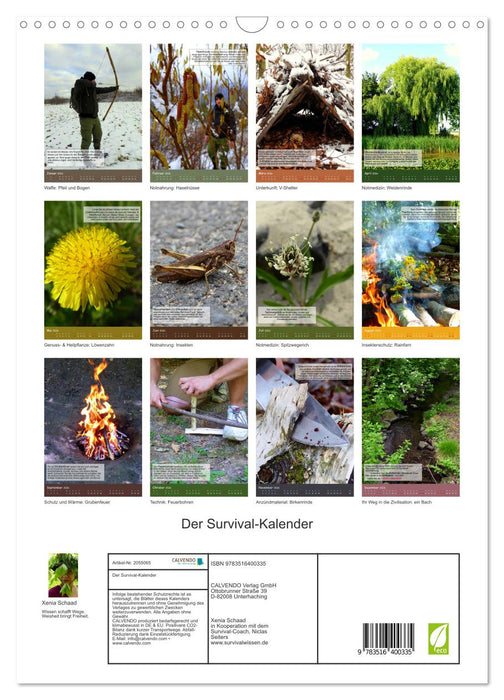 Der Survival-Kalender (CALVENDO Wandkalender 2026)