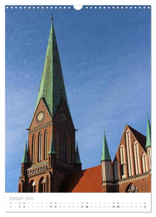 Ein Tag durch Schwerin (CALVENDO Wandkalender 2026)