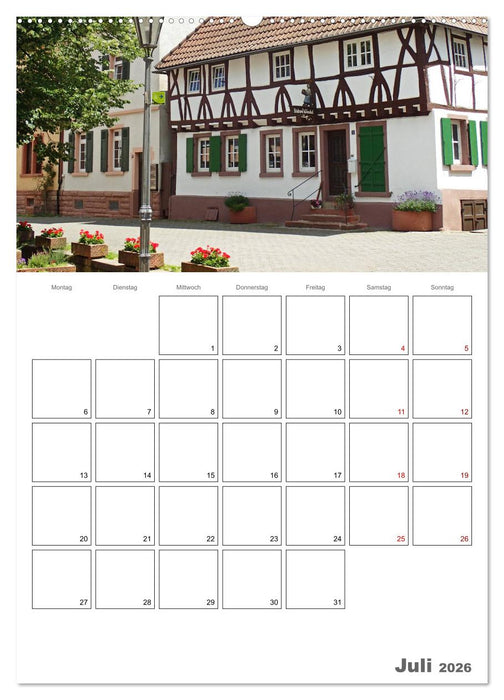 Weinheim an der Bergstraße Planer (CALVENDO Premium Wandkalender 2026)