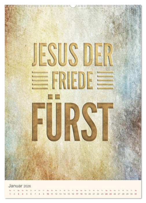 Namen von Jesus (CALVENDO Premium Wandkalender 2026)