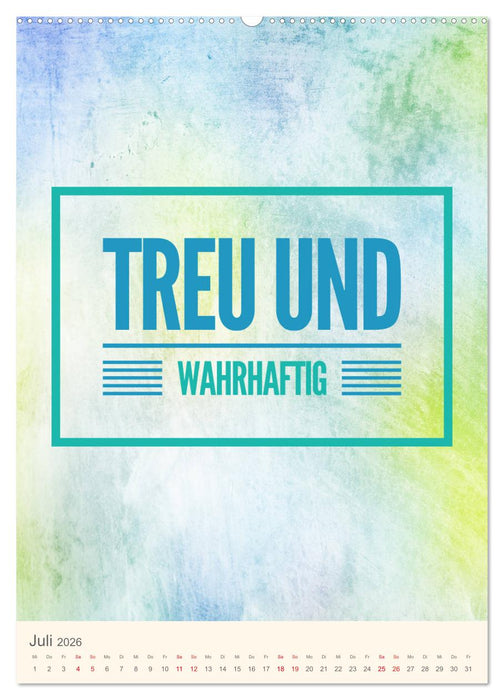 Namen von Jesus (CALVENDO Premium Wandkalender 2026)