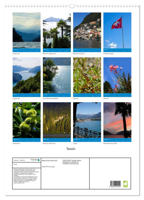 Tessin (CALVENDO Wandkalender 2026)