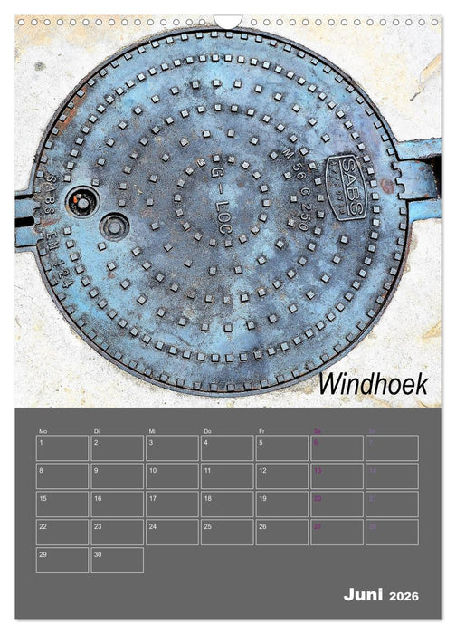 Faszination Kanaldeckel (CALVENDO Wandkalender 2026)