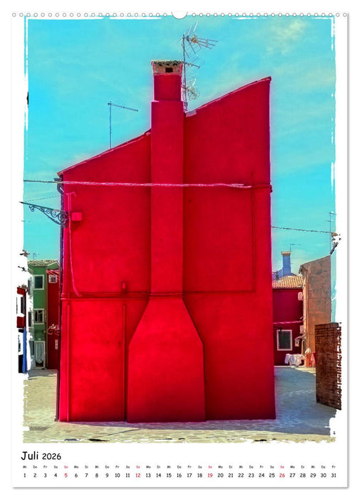 Einblicke in Burano (CALVENDO Premium Wandkalender 2026)