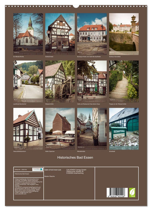 Historisches Bad Essen (CALVENDO Premium Wandkalender 2026)