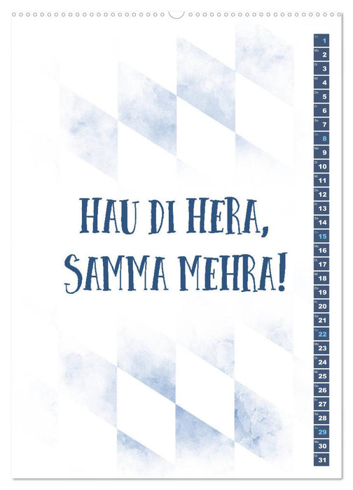 BAYRISCH Zünftige Sprüche (CALVENDO Premium Wandkalender 2026)