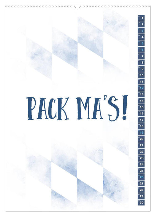 BAYRISCH Zünftige Sprüche (CALVENDO Premium Wandkalender 2026)