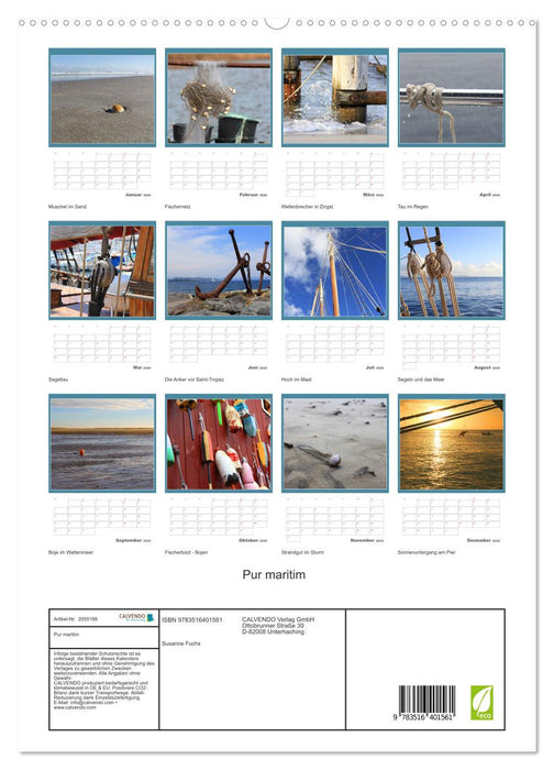 Pur maritim (CALVENDO Premium Wandkalender 2026)