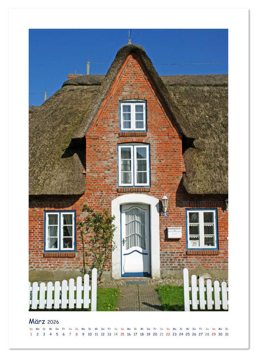 Friesenhäuser auf Föhr (CALVENDO Wandkalender 2026)