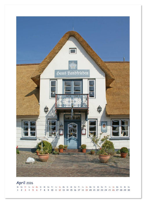 Friesenhäuser auf Föhr (CALVENDO Wandkalender 2026)