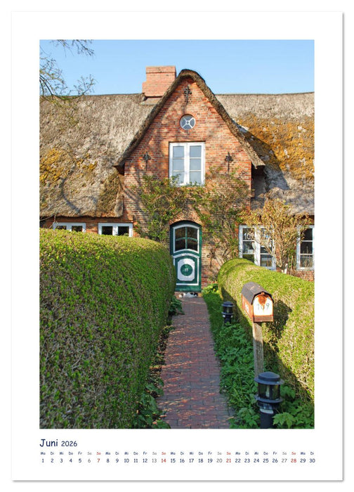 Friesenhäuser auf Föhr (CALVENDO Wandkalender 2026)