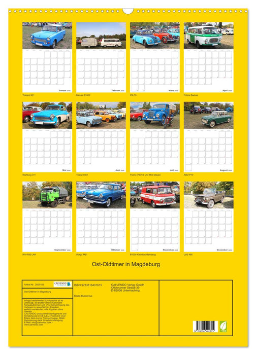 Ost-Oldtimer in Magdeburg (CALVENDO Wandkalender 2026)