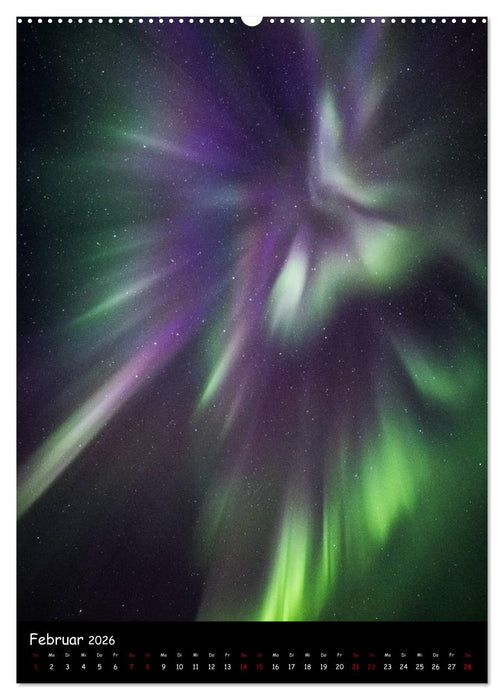 Polarlichtkalender (CALVENDO Premium Wandkalender 2026)