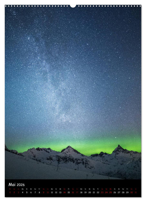 Polarlichtkalender (CALVENDO Premium Wandkalender 2026)